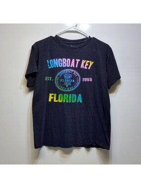 Alvins Island Longboat Key Florida 1955 T-Shirt Graphic 100% Combed Cotton Mediu